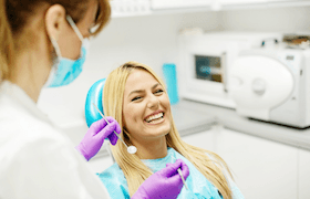 woman at dental appointment