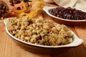 cranberry sauce and stuffing 